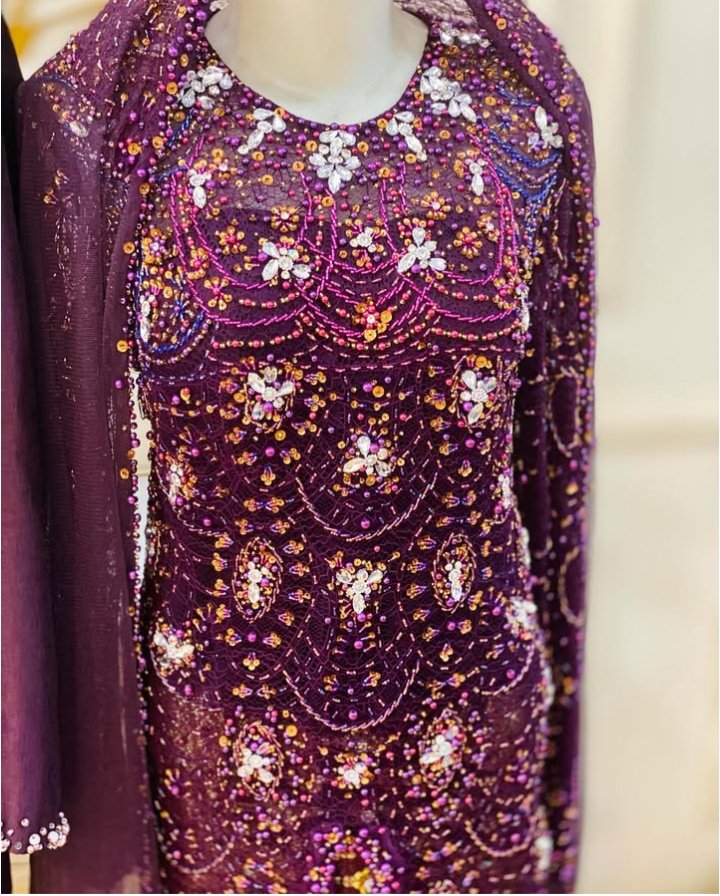 BAJU AKAD UNGU FULL PAYET